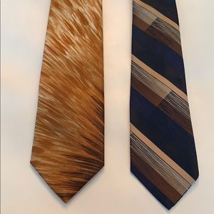 2 Men’s Ties by Oleg Cassini